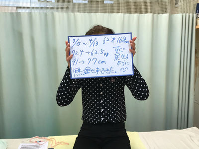 62歳女性 ダイエット後 本人の感想