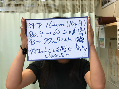 34歳女性 ダイエット後 本人の感想
